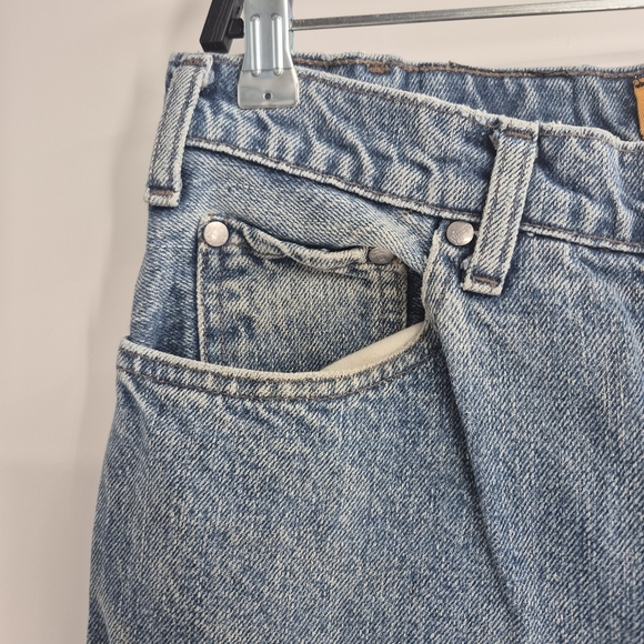 Levis Mens Vintage Y2k Retro Blue Silver Tab Straight Leg Size 34x29 - Picture 6 of 15